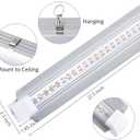 Grow Light, 2ft T8,100W(4 x 25W, 600W Equivalent), Super Bright, Full Spectrum Sunlight Plant Light, LED Grow Light Strips, Grow Lights for Indoor Plants,Greenhouse,4-Pack