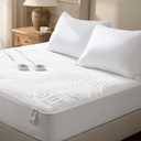 Bedsure Heated Mattress Pad King - Luxury Soft Electric Bed Warmer with Memory & Preheat Functions, 12-Hour Auto Off & 10 Heat Settings with Dual Controllers, Fast Heating, Deep Pocket, 78"x80"