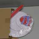 Paw Birthday Party Decoration Paw Cupcake Stand 3 Tier PVC Red Blue Yellow Cake Stand Dessert Tower Holder Cartoon Dog Themed Party Supplies Cupcake Topper Tower Puppy Table Decoration