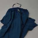 COMENII Scrubs for Women, Knit Yoga Waistband Straight Leg Cargo Pants, Classic Fit Womens Scrubs Pants (XS, Caribbean Blue)