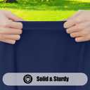 Smiry 2 Pack Rectangle Picnic Table Cloth, Waterproof Elastic Fitted Tablecloths, Washable Polyester Rectangular Patio Table Cover for Camping, Indoor and Outdoor (Navy, 36"x60")