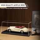 1:18 No Assembly Diecast Display Case with Plastic Base - Acrylic Model Car Display Boxes - Dustproof Showcase for Collectibles Memorabilia (1, 1:18)