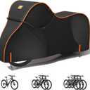 Bike Cover Waterproof Outdoor 600D Heavy Duty Bicycle Covers for 1/2/3 Bikes UV Rain Dust Snow Protection Fits Road, Mountain, Cruiser, Ebike & Electric Bikes