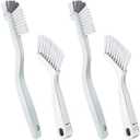 Patelai 4 Pieces Cleaning Brush Sets Small Scrub Brush Household Use for Cleaning Bottle Sink Kitchen Sink Corner Dish Edge Grout Bathroom Sliding Door Window Track(White)