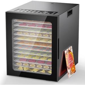 Food Dehydrator 12 Trays Large Dryer Machine, Commercial Stainless Steel Dehydrators