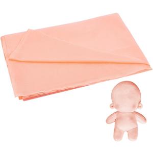 PH PandaHall Peach Skin Doll Making Fabric, 59x39inch Soft Plush Polyester, Solid Pattern, Ideal for Doll Skin, Puppet, Amigurumi, DIY Craft