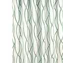 Biscaynebay Textured Fabric Shower Curtain 72x72 Inch, Sage Printed Striped Linen Modern Hotel Luxury Quality Cloth Bathroom Curtains Machine Washable