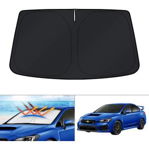 KUST Windshield Sun Shade for 2017-2023 Subaru Impreza WRX Sedan Impreza WRX Hatchback WRX STI Accessories Custom Fit Window Shade Sun Visor Protector Foldable Blocks UV Rays