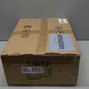 Chansim Ceiling Fans with Lights and Remote, 20" Low Profile Ceiling Fan with Light, 3000K-6000K, 6 Wind Speeds, Black Modern Flush Mount Fandelier LED Fan for Bedroom (Black)