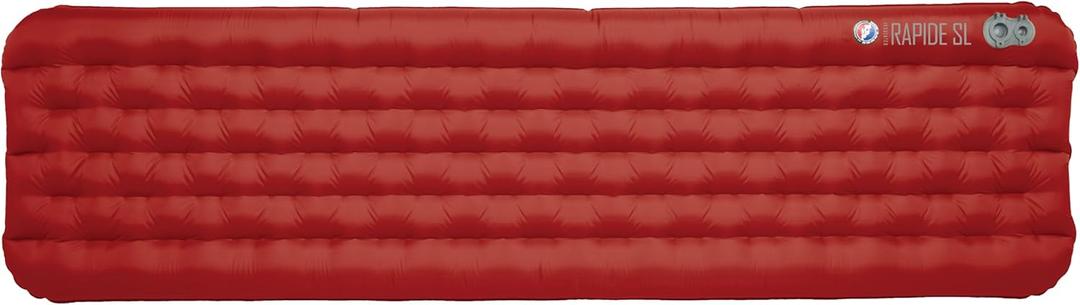 Big Agnes Rapide SL - Insulated Sleeping Pad, Ultralight, All Season Compact Backpacking and Hiking, Pumphouse Sack Included, Orange, 25x72 Wide Regular