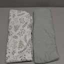 Yoofoss Baby Crib Sheets for Boys Girls, Fitted Crib Sheet 2 Pack for Standard Crib and Toddler Mattress, Super Soft Microfiber Baby Sheet 28x52x8in(Green+Leaf)