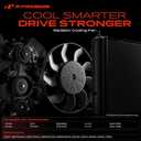 A-Premium A/C Condenser Fan Assembly Compatible with Honda