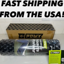 PowX - Textured Foam Roller for Muscle Massage HIGH-DENSITY 18" x 5.5" - Black