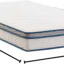 Zinus 6 Inch Spring Sensation Hybrid Mattress [New Version], Medium Firm Feel, Fiberglass Free, Youth and Guest Bedroom, Mattress in A Box, Twin
