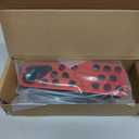 Car Pedal Cover Fit for Dodge Challenger 2008-2023 Charger 2011-2023 Chrysler 300 300C 2009-2019, No Drilling Aluminum Brake and Accelerator Pedal Covers, Nonslip Car Pedal Pads (Red)