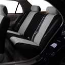 FH Group Flat Cloth Full Set Car Seat Covers Three Row 7 Seater - Universal Fit for Cars, Trucks & SUVs Gray