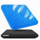 Acaine Extra Thick Large Pure Gel Seat Cushion for Long Sitting, Breathable Comfort Cushion for Back, Sciatica, Tailbone & Hip Pain Relief, Washable Portable Cushion for Office Chair, Car, Wheelchair