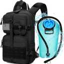 1050D Tactical Hydration Backpack with 3L TPU Water Bladder, Military Molle Water Backpack Perfect for Men & Women, Hydration Pack for Hiking, Biking, Running, Climbing, Hunting, Daily Use