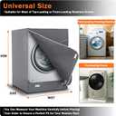AKEfit Washer/Dryer Cover for Front Load, Washing Machine Cover Waterproof, Dustproof and Anti-UV, Heavy Duty Oxford Washer Covers for Outside, 27"W x 33"D x 39"H -Gray