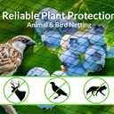 AlpineReach Garden Netting 15 x 30 ft Heavy Duty Bird Net, Deer, Plant Protection Extra Strong Woven Mesh, Reusable Kit with Zip Ties, Animal Fencing for Fruits Trees, Green