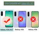 Unov Case for Galaxy A17 / A26 / F17 / M17, Crystal Clear Phone Case with [Anti-Slip Embossed Pattern], Shockproof Slim Protective [Anti-Yellowing TPU] Back Cover, Flower Garden