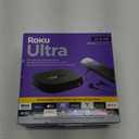 Roku Ultra | The Ultimate Streaming Device 4K/HDR/Dolby Vision/Atmos, Rechargeable Roku Voice Remote Pro, Ethernet Port, Hands-Free Controls, Lost Remote Finder, Free & Live TV