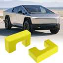Tow Hook Covers Fit for Tesla Cybertruck 2024 2025 2026, Hitch Cover Front Customized Car Tow Hooks Compatible with Tesla Cybertruck Accessories 2026 2025 2024 (Yellow)