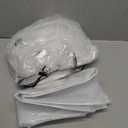 6 Pack Extra Large Clear Drawstring Plastic Bags, 2 Sizes Big Giant Storage Bags 47x71 Inches and 35x47 Inches, Dust Covers Drawstring Plastic Bags for Luggage, Suitcase, Furniture, Reusable