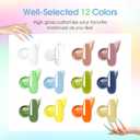 ROSALIND 12 Colors Poly Nail Gel with Mini Nail Lamp Yellow Green Poly Extension Gel Kit 0.34oz/10ml Nails Buider Set with Slip Solution Basic Tools for Beginners with Everything