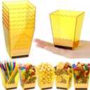 Mimorou 6 Pcs Teacher Gift Box Back to School Teacher Gift Container Thank You Pencil Notebook Composition Book Crayon Popcorn Candy Holders for First Day of School Party (Pencil Style)