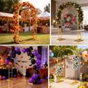 7.2FT Metal Wedding Arch Stand Gold Square Arched Backdrop Frame Metal Pergola Arbor with Base for Party Ceremony Birthday Bridal Baby Shower Garden Floral Balloon Arch Decoration