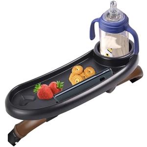 Snack Tray Compatible with Nuna,Snack Tray for Stroller Compatible with Nuna,3 in 1 Snack Tray Attachment Compatible with Nuna with Phone Holder and Cup Holder