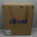 Drive Medical RTL12027RA 2-in-1 Raised Toilet Seat with Removable Padded Arms, Standard Seat