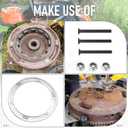 1 Set Upgraded Aluminum Alloy 499612 Ring Gear Durable & Wear-Resistant Compatible with B&S BS499612 Replacement of Previous Plastic Gears, for Works with Engine, Lawn Tractor, Lawn Mower