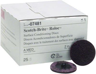 3M Scotch-Brite Roloc Surface Conditioning Disc, TR 07481, 2" x NH AMED, 50 per Case