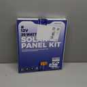 Voltset 12V Solar Battery Charger - 20W Waterproof Solar Power Trickle Charger Battery Maintainer Tender with Smart Charge Controller - Solar Panel Kit for Car RV Boat Marine Trailer Automotive