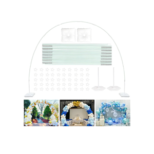 TEKXYZ Balloon Arch Stand Kit, 10FT Wide & 7.5FT High Adjustable Balloon Arch Frame, Ideal For Party Decorations, Not Include Balloons