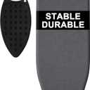 Ironing Board-Foldable Adjustable Height Iron Board with Heat-Resistant Cover - Lightweight and Durable for Home Use (Dark Grey Panel43x13 Inchs)