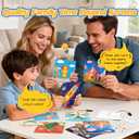 JoyCat Science Paper Circuit Kit for Kids Ages 8-12, STEM Toys with Glow Vibrate Spin Modes, Educational Electronics Kit with 18 Fun Theme for Boys & Girls, DIY Paper Card for Birthday Christmas Gift