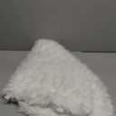AOGU 36 Inch Faux Fur Christmas Tree Skirt White Plush Skirt for Merry Christmas Party Christmas Tree Decoration