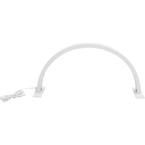 25W Desktop LED Light 3000K6500K Half Moon Shaped Adjust Brightness Eyelash Beauty Lamp White 100240V (US Plug)