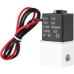 Beduan 2 Way Normally Closed DC 12V Electric Solenoid Air Valve 1/8" NPT