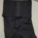 TAILONG Men's Shapewear Tummy Control Shorts High Waist Underwear Slimming Body Shaper Compression Boxer Brief (Black)