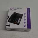 2-Line Corded Telephone Systems for Small Business and House, Desk Phone Only (Black)