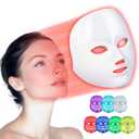 EVFOFO Red Light Mask for Face, 7 Custom Modes with Infrared, 850nm Infrared & Red Light Masks, Portable with Timer for Home Use
