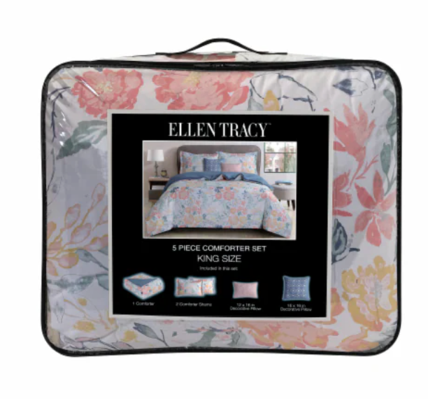 Ellen Tracy. 5 Piece Comforter Set King Size