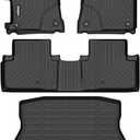 GINOWY-Floor Mats & Cargo Liner for 2013-2022 Acura ILX, All Weather Car Floor Mats Cargo Trunk Mat TPE Rubber Liners for Acura ILX Accessories-Black