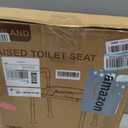 HOMLAND Toilet Seat Riser for Seniors with Adjustable Height & Width, 400lb