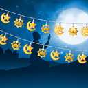 Ramadan Lights Star Moon String Lights 10Ft 20 LED Fairy Lights Battery Operated with 2 Modes Indoor Twinkle Ramadan Kareem and Eid Mubarak Decorations for Home Bedroom Eid al-Fitr Party