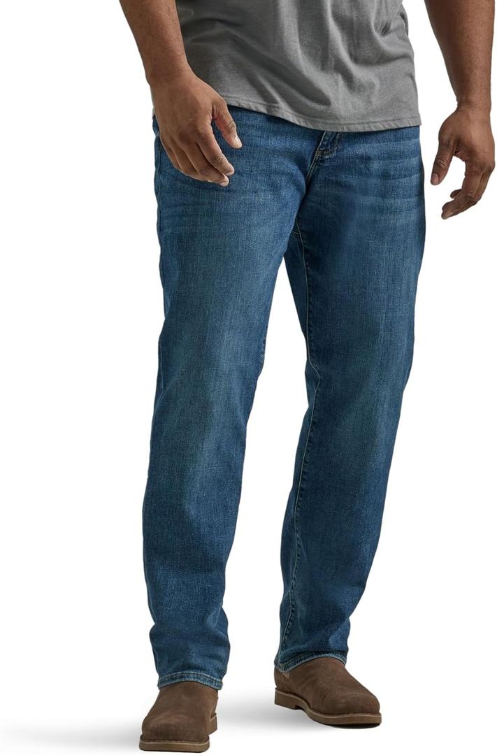 Lee Men's Big & Tall Extreme Motion Straight Taper Jean (36W x 36L, Maddox)